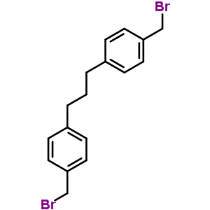 Benzene,1,1-(1,3-propanediyl)bis[4-(bromomethyl)- Structure,6337-62-8Structure