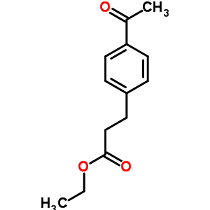 3-(4-乙?；交?丙酸乙酯結(jié)構(gòu)式_6337-70-8結(jié)構(gòu)式