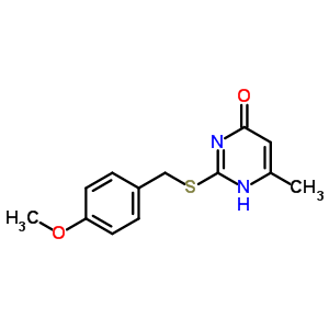 2-(4-Methoxy-benzylsulfanyl)-6-methyl-3h-pyrimidin-4-one Structure,63384-61-2Structure