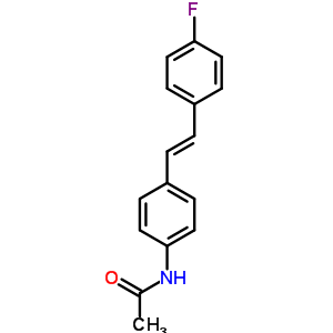 4-[(E)-p-氟苯乙烯]乙酰苯胺結(jié)構(gòu)式_63407-60-3結(jié)構(gòu)式