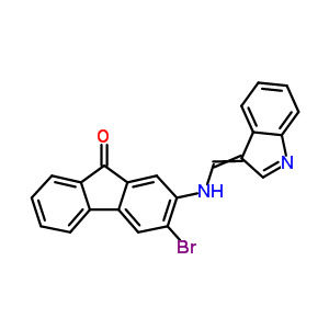 9H-fluoren-9-one,3-bromo-2-[(1h-indol-3-ylmethylene)amino]- Structure,6341-19-1Structure