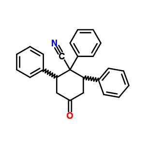 Cyclohexanecarbonitrile,4-oxo-1,2,6-triphenyl- Structure,6341-61-3Structure