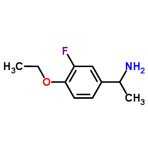 1-(4-乙氧基-3-氟苯基)乙胺結(jié)構(gòu)式_634150-90-6結(jié)構(gòu)式