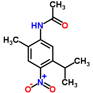 Acetamide, n-[2-methyl-5-(1-methylethyl)-4-nitrophenyl]- Structure,6342-84-3Structure