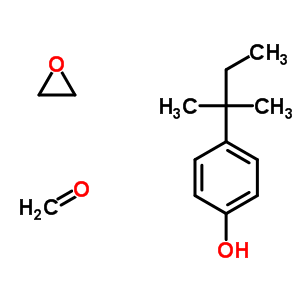 Formaldehyde, polymer with 4-(1,1-dimethylpropyl)phenol and oxirane Structure,63428-93-3Structure