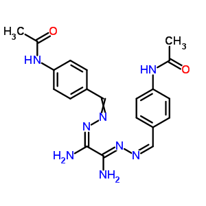 N-[4-[[(z)-[[n-[(4-acetamidophenyl)methylideneamino]carbamimidoyl]-amino-methylidene]hydrazinylidene]methyl]phenyl]acetamide Structure,6343-40-4Structure