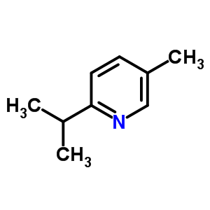 2-異丙基-5-甲基-吡啶結(jié)構(gòu)式_6343-58-4結(jié)構(gòu)式