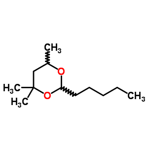 4,4,6-Trimethyl-2-pentyl-1,3-dioxane Structure,63449-89-8Structure