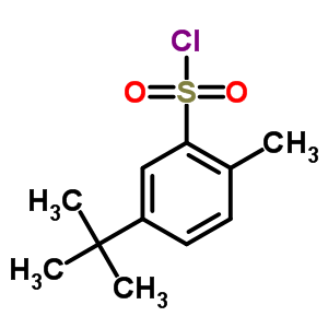 5-叔丁基-2-甲基-苯磺酰氯結(jié)構(gòu)式_63452-62-0結(jié)構(gòu)式