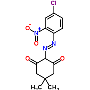 2-[(4-Chloro-2-nitrophenyl)azo]-5,5-dimethylcyclohexane-1,3-dione Structure,63467-06-1Structure