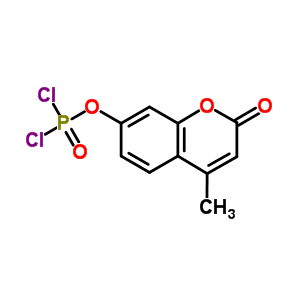 Dichloridophosphoric acid 4-methyl-2-oxo-2h-1-benzopyran-7-yl ester Structure,63468-52-0Structure