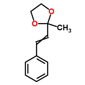 1,3-Dioxolane,2-methyl-2-[(1e)-2-phenylethenyl]- Structure,63511-95-5Structure