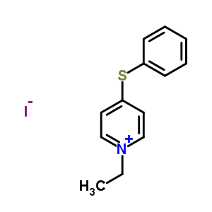 1-Ethyl-4-(phenylthio)pyridinium iodide Structure,63512-52-7Structure