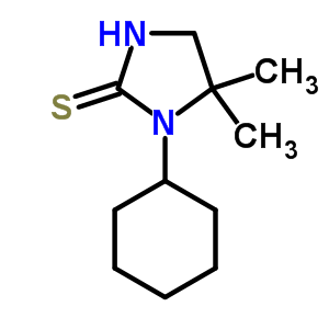 2-Imidazolidinethione,1-cyclohexyl-5,5-dimethyl- Structure,63547-74-0Structure