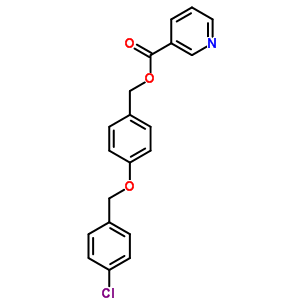 4-(4’-Chlorobenzyloxy)benzyl nicotinate Structure,63608-11-7Structure