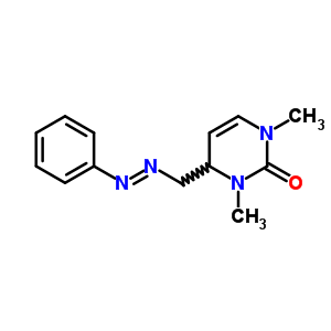 3,4-Dihydro-1,3-dimethyl-4-[(phenylazo)methyl ]-2(1h)-pyrimidinone Structure,63610-06-0Structure