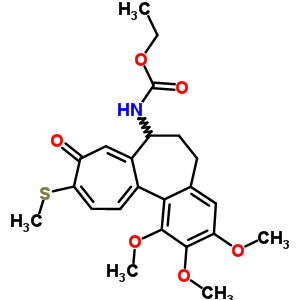 N-(5,6,7,9-tetrahydro-1,2,3-trimethoxy-10-methylthio-9-oxobenzo[a]heptalen-7-yl)carbamic acid ethyl ester Structure,63620-51-9Structure