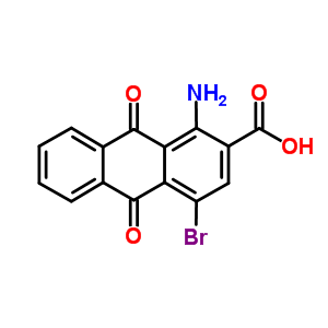 1-Amino-4-bromo-9,10-dioxo-9,10-dihydroan thracene-2-carboxylic acid Structure,6363-90-2Structure