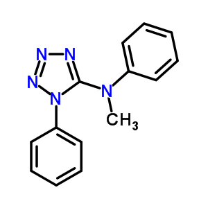 1H-tetrazol-5-amine,n-methyl-n,1-diphenyl- Structure,63641-04-3Structure