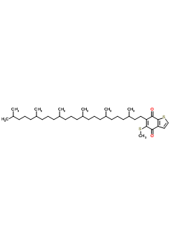 6-(3,7,11,15,19,23-六甲基二十四烷基)-5-甲硫基苯并(b)噻吩-4,7-苯醌結構式_63693-26-5結構式