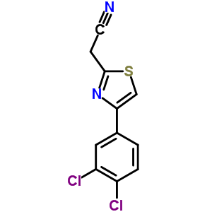 2-[4-(3,4-Dichlorophenyl)-1,3-thiazol-2-yl]acetonitrile Structure,637015-80-6Structure