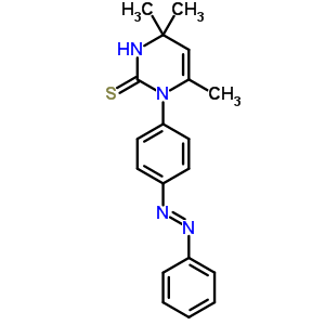 3,4-Dihydro-1-(p-phenylazophenyl)-4,4,6-trimethyl-2(1h)-pyrimidinethione Structure,63704-51-8Structure