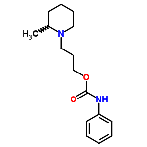 N-phenylcarbamic acid 3-(2-methylpiperidino)propyl ester Structure,63716-23-4Structure