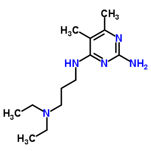 4-[γ-(diethylamino)propylamino]-5,6-dimethyl-2-pyrimidinamine Structure,63731-93-1Structure