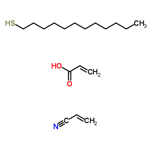 2-Propenoic acid, telomer with 1-dodecanethiol and 2-propenenitrile Structure,63747-59-1Structure