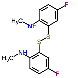 N-(4-fluoro-2-((5-fluoro-2-(methylamino)phenyl)dithio)phenyl)-n-methylamine Structure,63755-13-5Structure