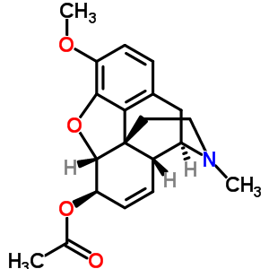 7,8-Didehydro-4,5α-epoxy-3-methoxy-17-methylmorphinan-6β-ol acetate Structure,63783-54-0Structure