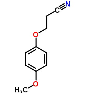 3-(4-Methoxyphenoxy)propanenitrile Structure,63815-39-4Structure