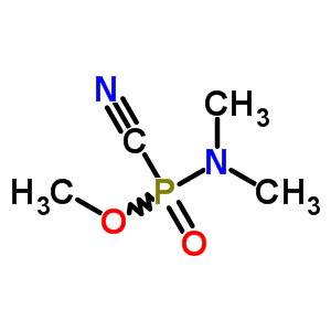 N,n-dimethylphosphoramidocyanidic acid methyl ester Structure,63815-56-5Structure