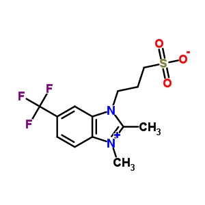 1,2-Dimethyl-3-sulfopropyl-5-trifluoromethylbenzimidazolium, inner salt Structure,63815-85-0Structure