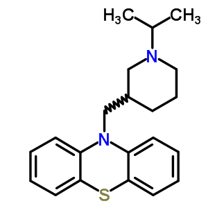 10-[(1-Isopropyl-3-piperidinyl)methyl ]-10h-phenothiazine Structure,63834-10-6Structure