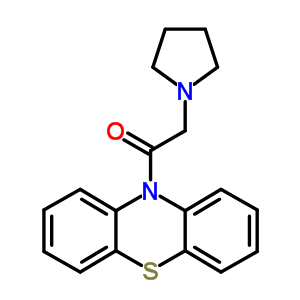 1-(10H-phenothiazin-10-yl)-2-(1-pyrrolidinyl)ethanone Structure,63834-19-5Structure