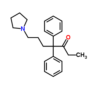 4,4-Diphenyl-7-(1-pyrrolidinyl)-3-heptanone Structure,63834-36-6Structure