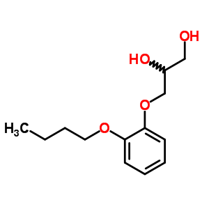 3-(O-butoxyphenoxy)-1,2-propanediol Structure,63834-61-7Structure