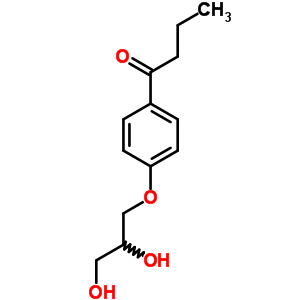 3-(P-butyrylphenoxy)-1,2-propanediol Structure,63834-66-2Structure