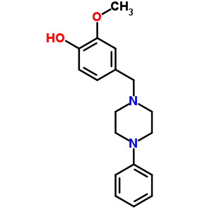 4-[(4-Phenyl-1-piperazinyl)methyl ]-2-methoxyphenol Structure,63867-54-9Structure