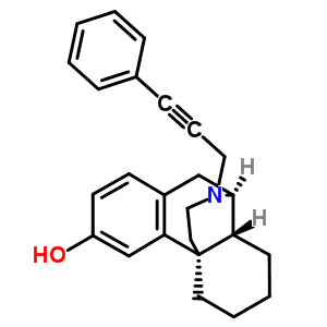 (-)-17-(3-Phenyl-2-propynyl)morphinan-3-ol Structure,63868-24-6Structure