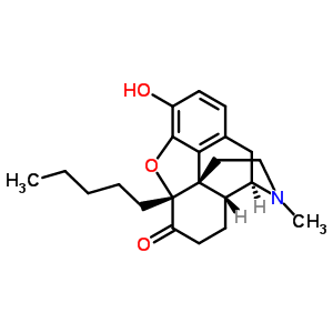 4,5α-epoxy-3-hydroxy-17-methyl-5β-pentylmorphinan-6-one Structure,63868-40-6Structure