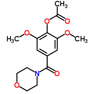 4-(4-Acetoxy-3,5-dimethoxybenzoyl)morpholine Structure,63868-49-5Structure