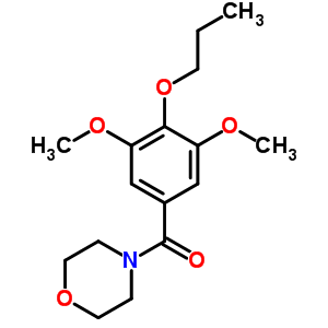 4-(3,5-Dimethoxy-4-propoxybenzoyl)morpholine Structure,63868-59-7Structure