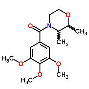 2,3-Dimethyl-4-(3,4,5-trimethoxybenzoyl)morpholine Structure,63868-63-3Structure