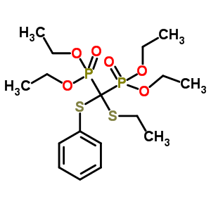 [(Ethylthio)(phenylthio)methylene]bisphosphonic acid tetraethyl ester Structure,63869-22-7Structure