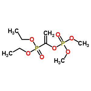 Phosphoric acid 1-(diethoxyphosphinyl)ethenyldimethyl ester Structure,63869-24-9Structure