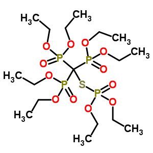 Phosphorothioic acid,o,o-diethyl s-[tris(diethoxyphosphinyl)methyl] ester Structure,63869-27-2Structure