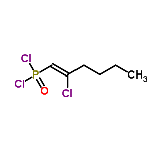 (2-Chloro-1-hexenyl)dichlorophosphine oxide Structure,63869-30-7Structure