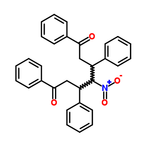 1,7-Heptanedione,4-nitro-1,3,5,7-tetraphenyl- Structure,63877-69-0Structure